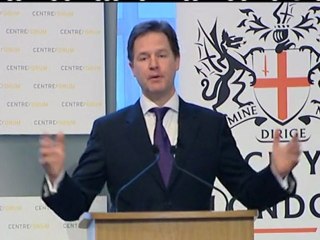 Nick Clegg calls for a 'John Lewis economy'