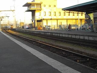 Départ en retraite d'un cheminot en gare de Caen