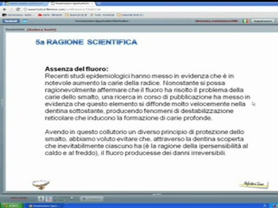 Presentazione dentifricio e collutorio nefertariline