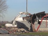 Stade Nungesser : Démolition de la Tribune de Fer