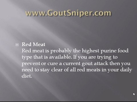 Gout and Foods to Avoid - Foods With Purine