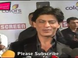 Shahrukh Khan Looks Awesome In Black Suit @'Colors Screen Awards'