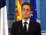Sarkozy face à la perte du triple A