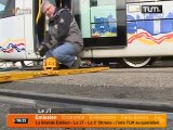 Lyon: choc entre un camion et un tram ‎