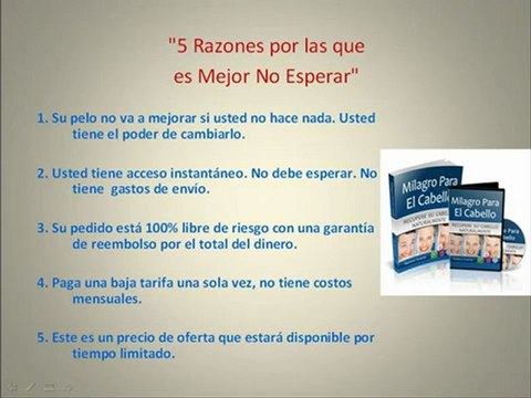 Como evitar la caida del cabello - Tratamiento - Alopecia - Remedio - Cura - Milagro para el cabello