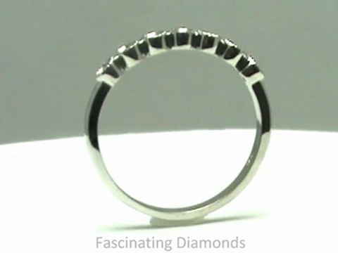 FDENS3079B Round Cut Petite Diamond Anniversary Band In Bezel Setting