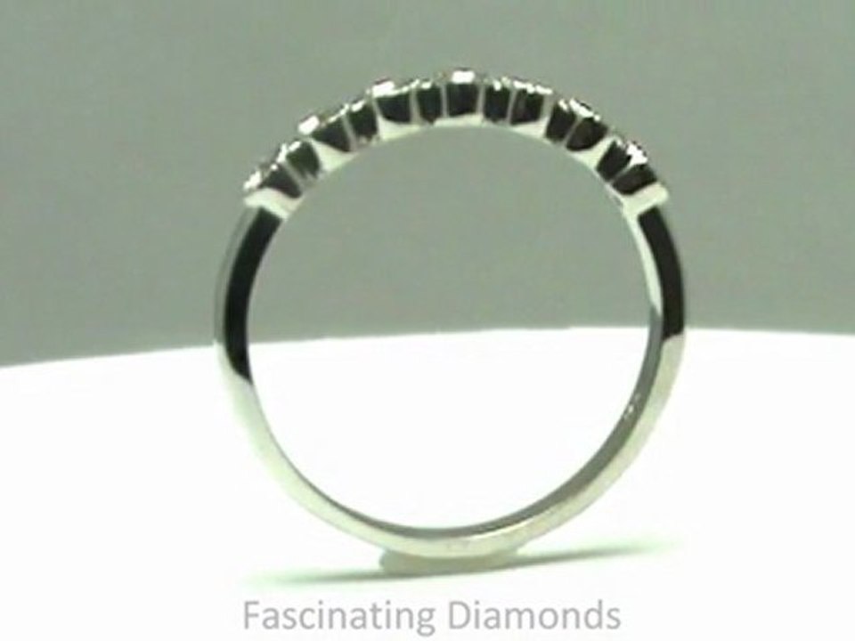 FDENS3079B         Round Cut Petite Diamond Anniversary Band In Bezel Setting