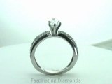 FDENS3134PER           Pear Shape Diamond Split Engagement Ring Pave Setting