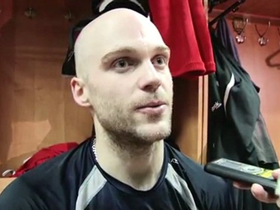 Андре Бенуа после игры с к.Сибирь 16.01.12.