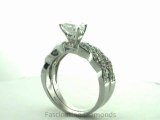 FDENS3031HT         Round Cut Diamond Wedding Rings Set With Round Side Stones In Pave Setting
