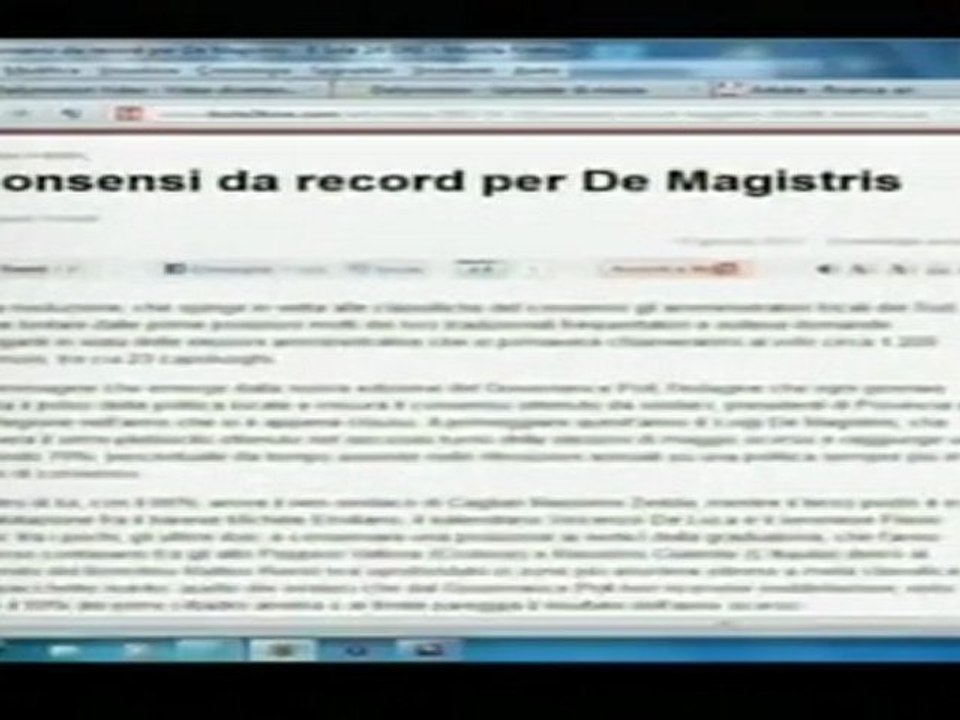 TG NEWS del 16/01/2012