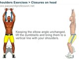 Dumbbell exercises shoulders Closures on head