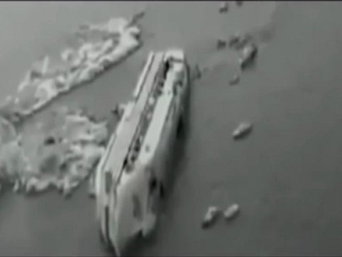 Le naufrage du Costa Concordia filmé en caméra infra-rouge