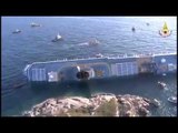 Isola del Giglio - Costa Concordia - VVF immagini dall'alto