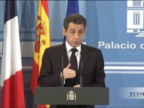 Déclaration conjointe de N. Sarkozy et M. Rajoy