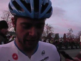 Danny Summerhill speaks after the Exergy USGP Cyclocross Deschutes Cup