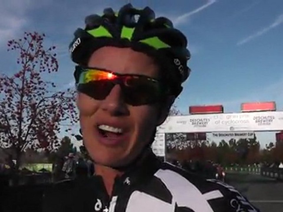 Nicole Duke speaks after Exergy USGP Deschutes Cup