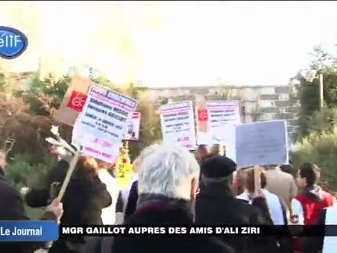 Mgr Gaillot auprès des amis d’Ali Ziri (Argenteuil)