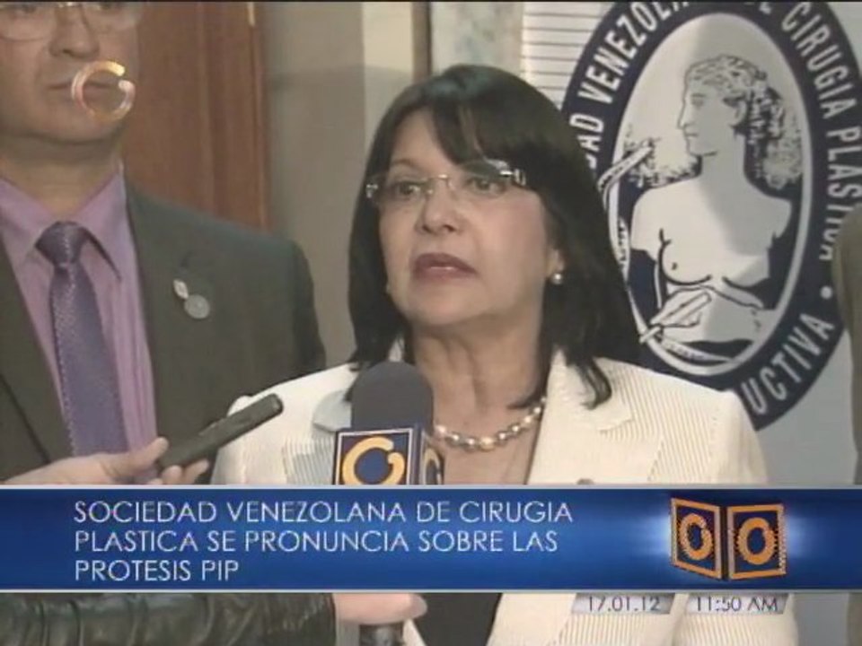 Sociedad Venezolana de Cirugía Plástica aseguró que los implantes PIP no producen cáncer