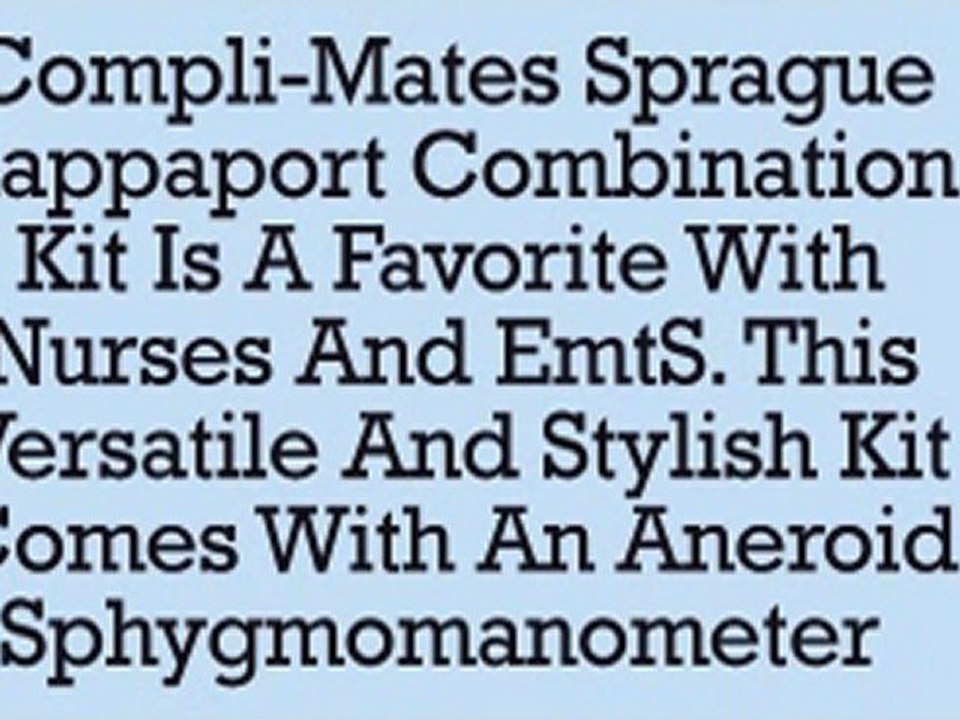 Compli Mates Sprague Rappaport Combination Kit