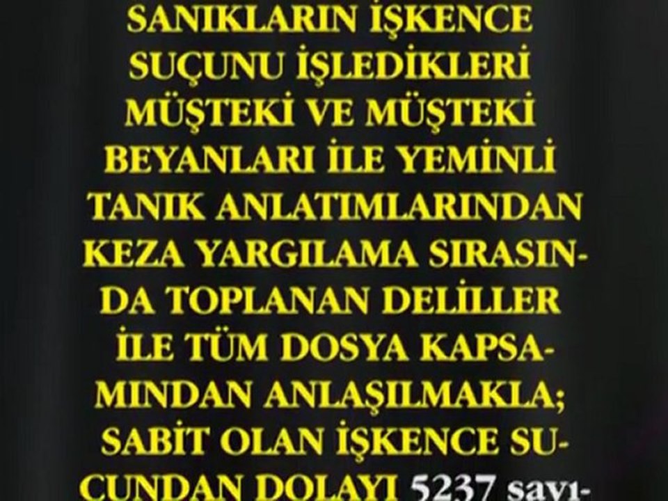 Adil Serdar Saçan'ın Beraatine İlişkin Hakim Şerhi...