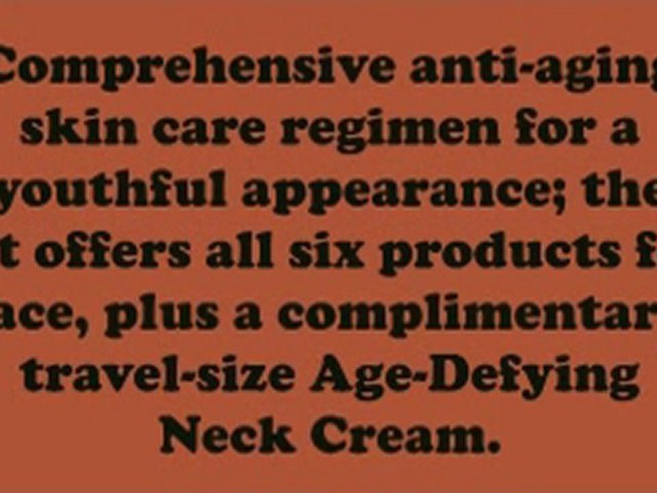 Re9 Advanced Set plus free travel-size Age Defying Neck Cream