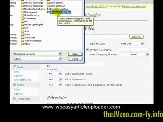 VIDEO - WP EasyArticleUploader | JVZoo Affilate/Reseller Membership Site