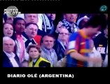 Se estaba riendo Messi despus del pelotazo al pblico del Bernabeu