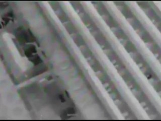 Cámara infrarroja filmó evacuación