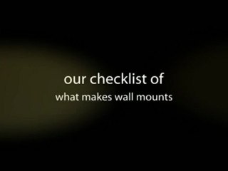 Flat Panel Wallmounts- Great Finds