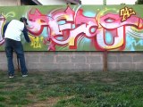 Graffiti Style Lettering by artist Caleb Aero 2012