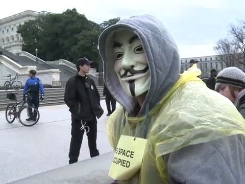 Occupy poursuit la protestation devant le Congrès américain