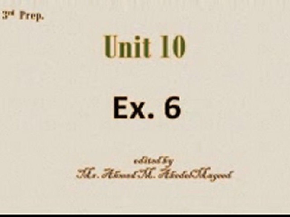 Hello English 3rd   Unit  10    6