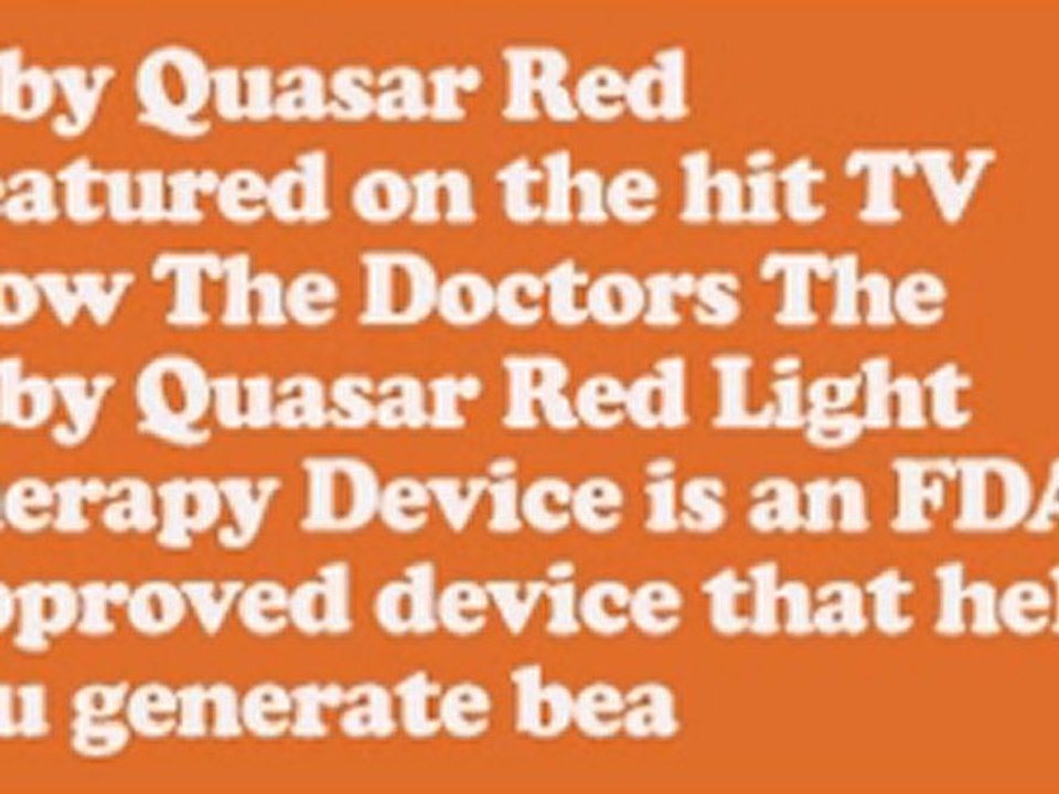 Baby Quasar Red Light Therapy Device