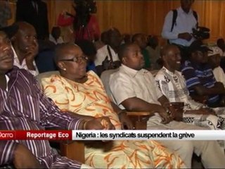 Nigeria, les syndicats suspendent la grève