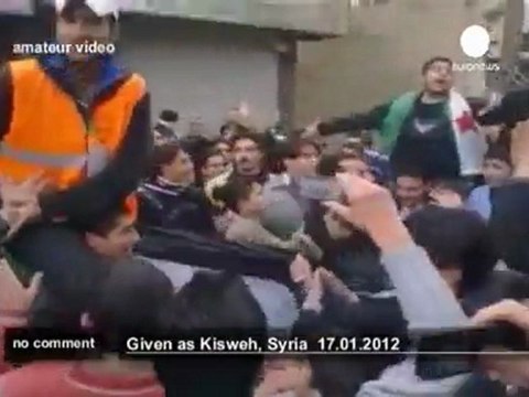 Syrians welcome Arab League observers - no comment