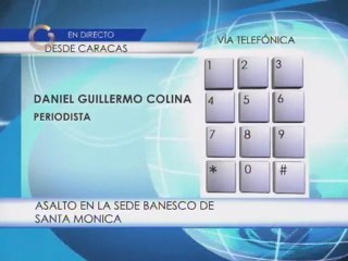 Motorizados asaltan agencia bancaria en Santa Mónica