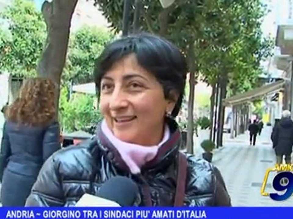 Andria | Giorgino tra i sindaci più amati d'Italia