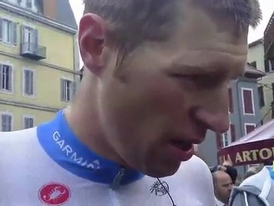 Ryder Hesjedal after stage 16 of the 2011 Tour de France