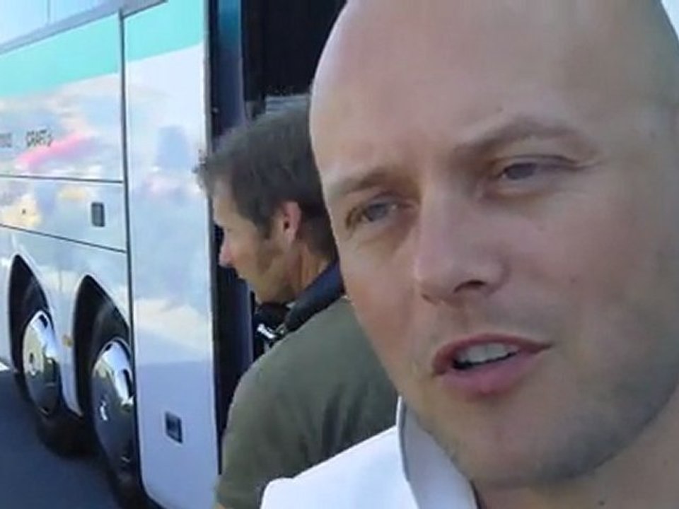 Brian Nygaard at the start of Tour de France 2011 stage 1