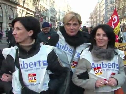 Marseille: manif à l'appel de la CGT contre la TVA sociale