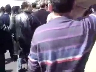 مظاهرة دمشق 25 3 2011 جامع الرفاعي جزء 3