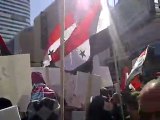 مظاهرة تورنتو كندا جزء 1 26 3 2011 مساندة لسوريا و ليبيا
