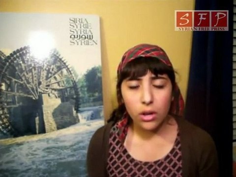 Syrian Girl Protest 2 against the regime in Syria