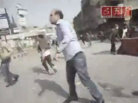 الثورة السورية - دوما - 1-4-2011 - هروب رجال الأمن