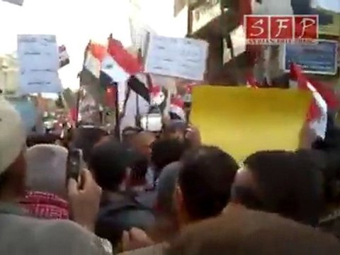 مظاهرة الكسوة من أجل نصرة بانياس و البيضة 12-4-2011 جزء 2