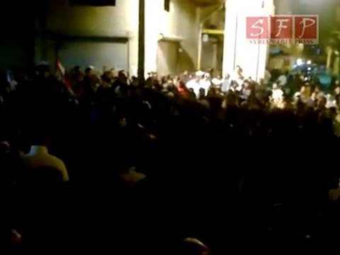 مظاهرة جبلة الثلاثاء 12-4-2011 ليلا