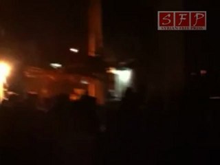 مظاهرة برزة بلد دمشق 12-4-2011 ليلا