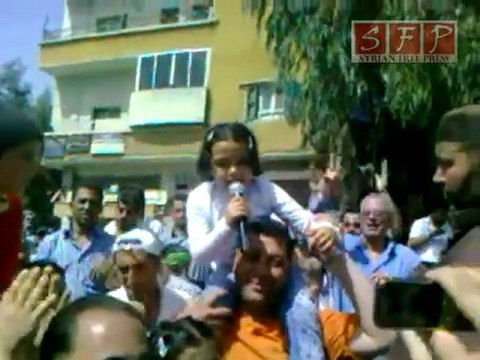 رسالة طفلة تحي شهداء الحرية في 17-4-2011