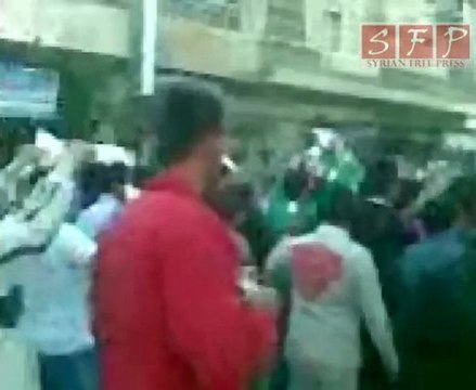 مظاهرة كقرنبل في أحد الجلاء 17-4-2011 جزء 1